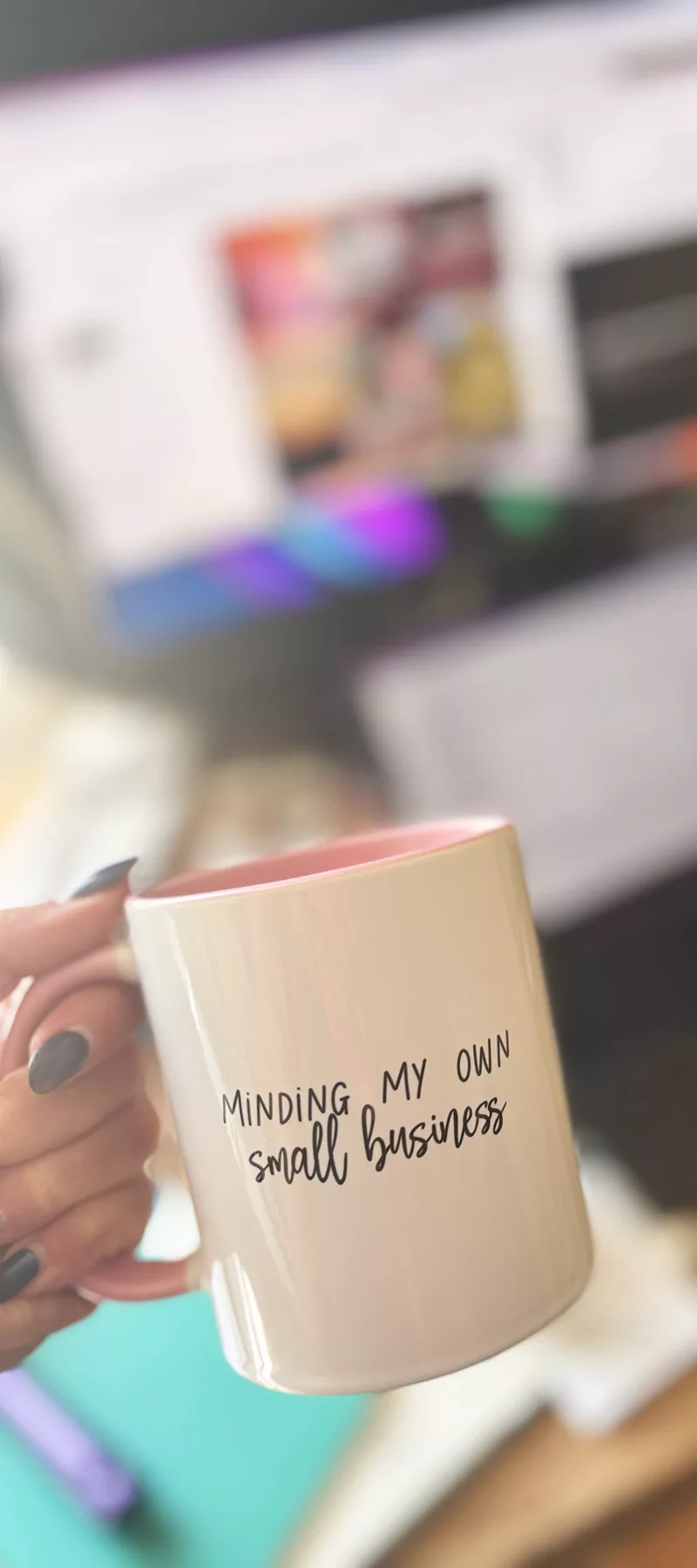 Minding my own small business mug
