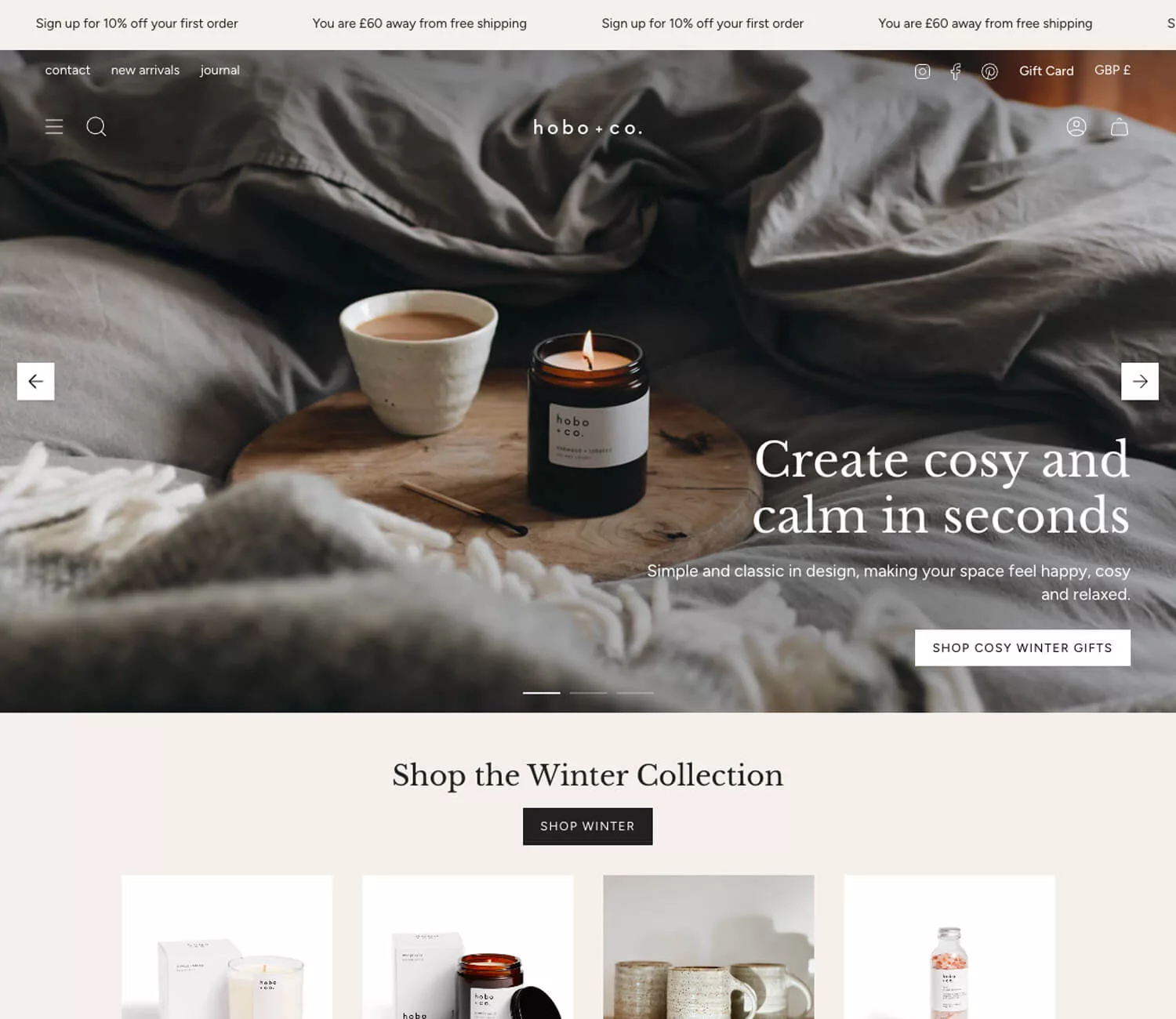 Hobo & Co Website Home Page Hobo & Co Website Home Page